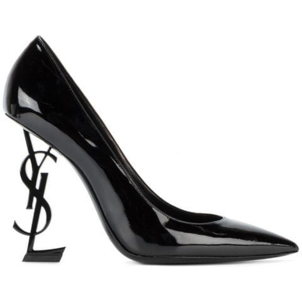 Black Olympus 110 Patent Leather Pumps